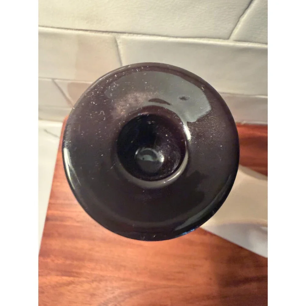 Vintage Royal Haeger Candlestick Holders Set Black and Cream Ceramic